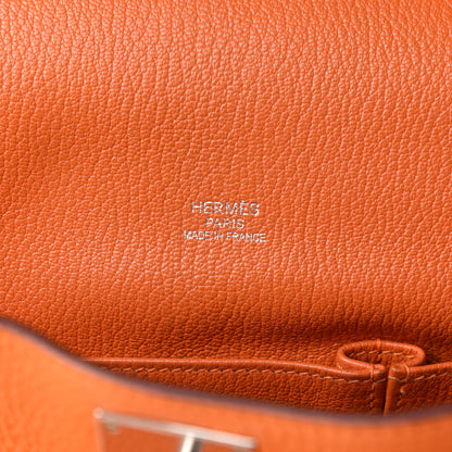 Hermes Taurillon Clemence Jypsiere 34 Orange 13 of 15