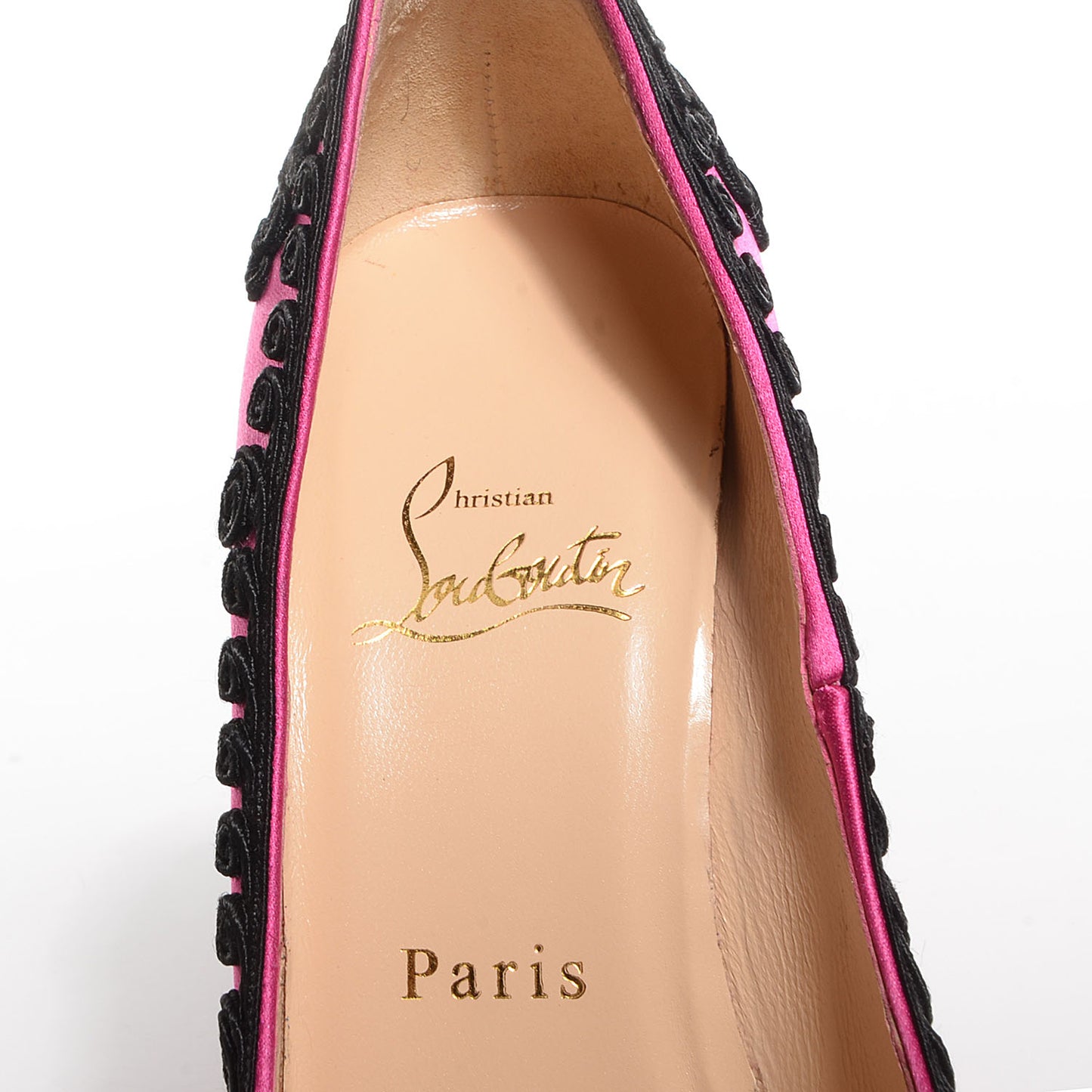 Satin Samira 100 Pumps Pink Black 37