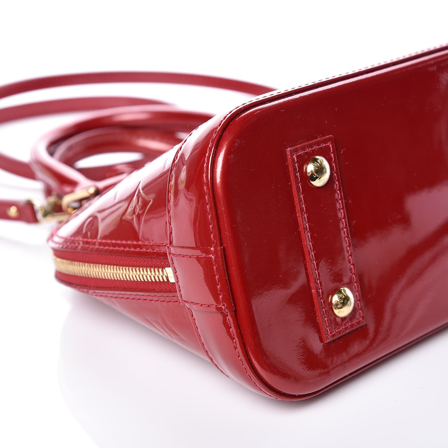 Louis Vuitton Vernis Alma BB Cherry 5 of 10