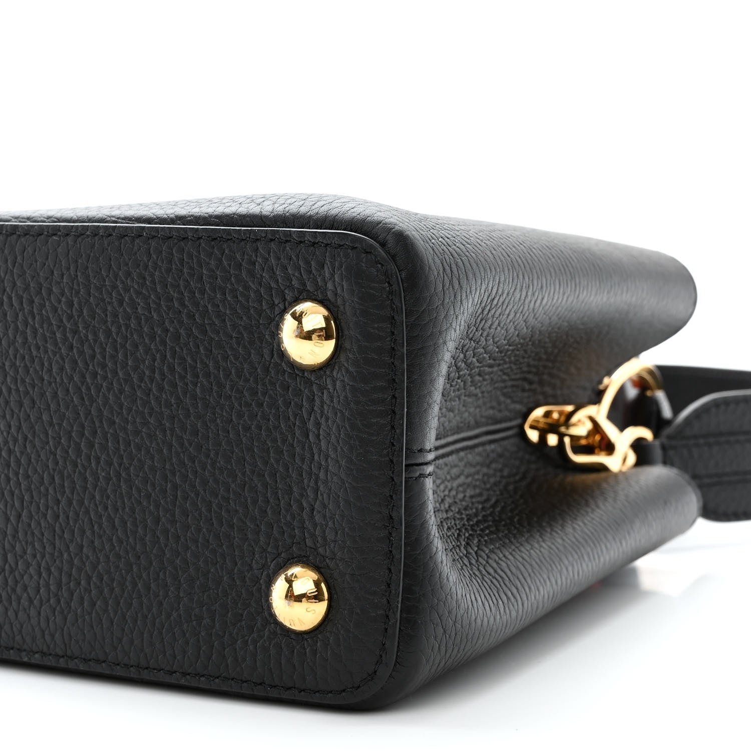 Louis Vuitton Taurillon Capucines MM Black Rose Berlingot 9 of 10