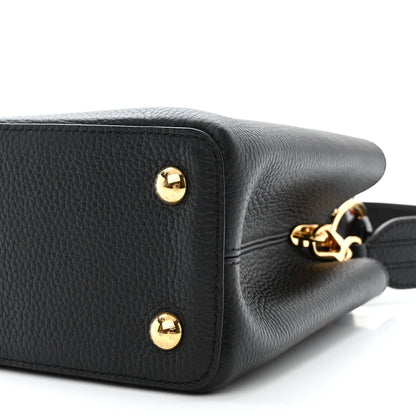 Louis Vuitton Taurillon Capucines MM Black Rose Berlingot 9 of 10