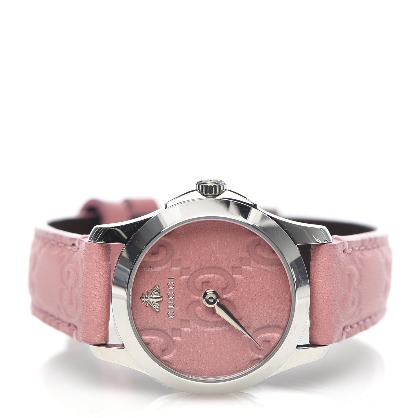 Stainless Steel Calfskin 27mm G-Timeless Quartz Watch Pink