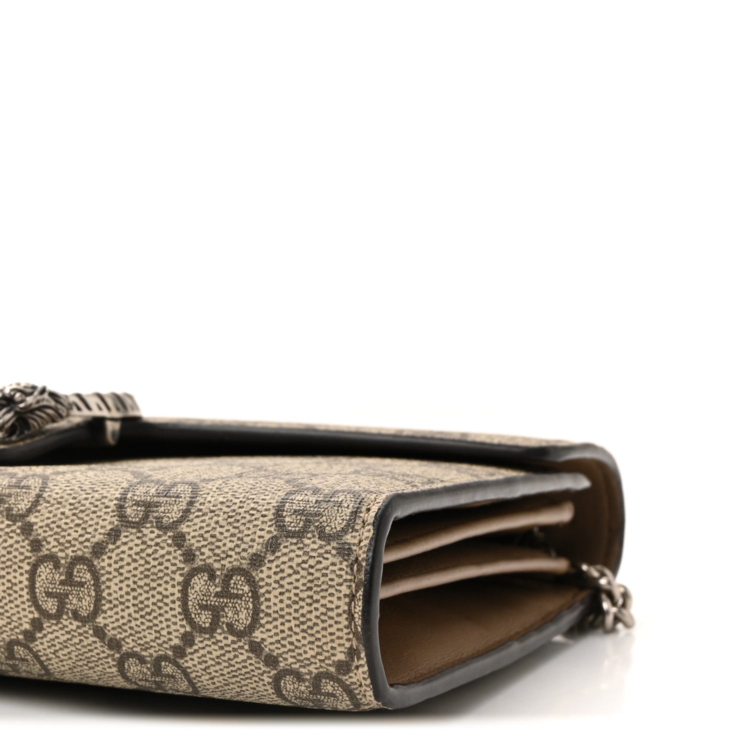 Gucci GG Supreme Monogram Mini Dionysus Chain Wallet Beige Taupe 9 of 9