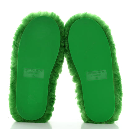 Bottega Veneta Shearling Resort Teddy Slides 40 Parakeet 5 of 6