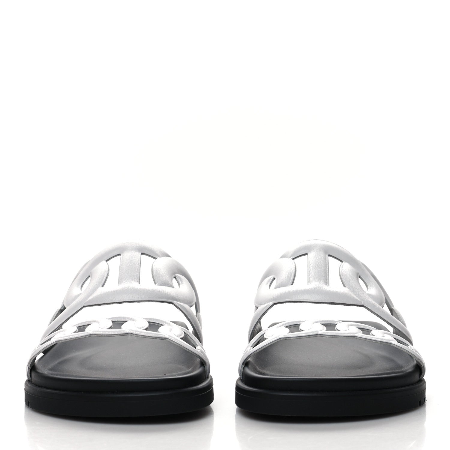 Hermes Nappa Womens Extra Sandals 36 White 2 of 9