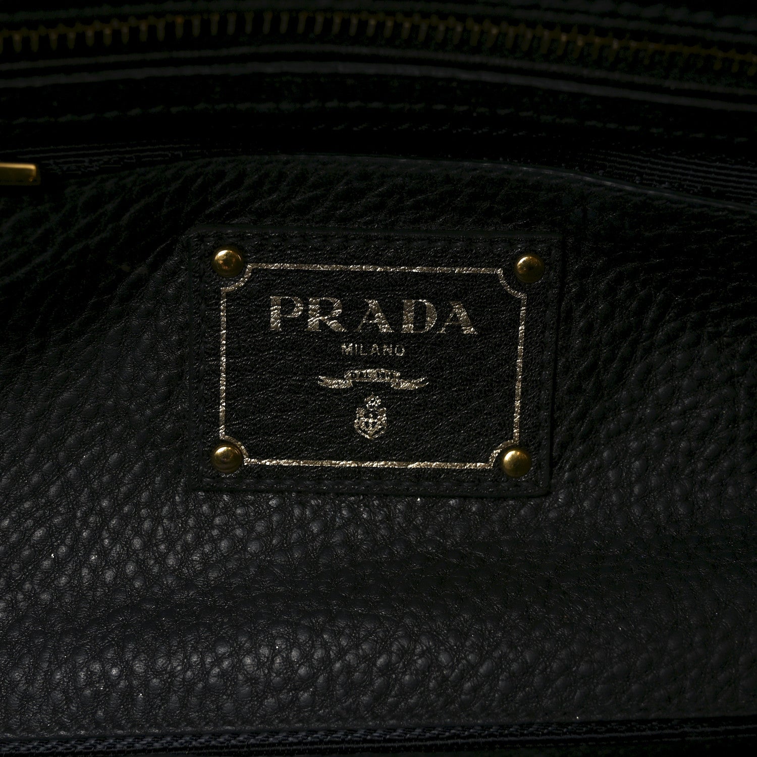 Prada Vitello Daino Bauletto Black 6 of 10