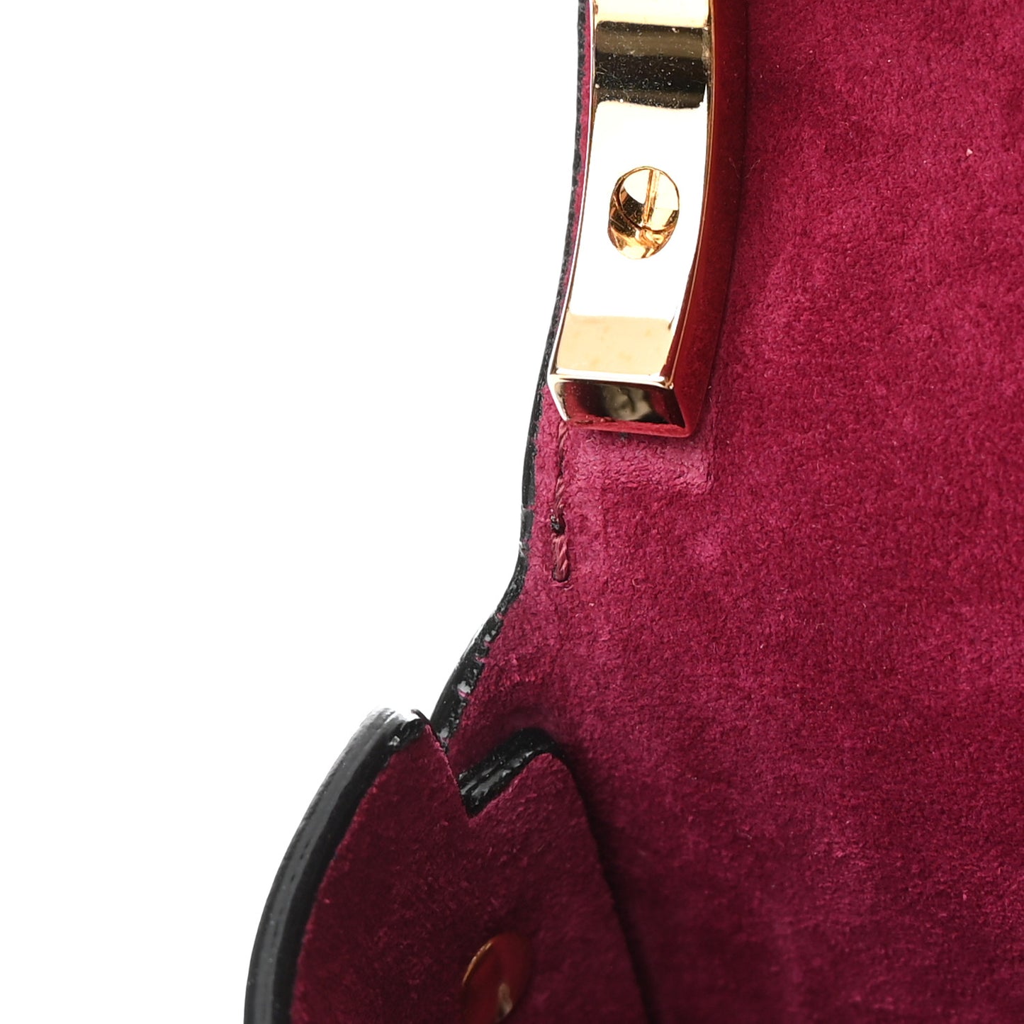Smooth Calfskin Crystal Embellished Lockett City Shoulder Bag Black