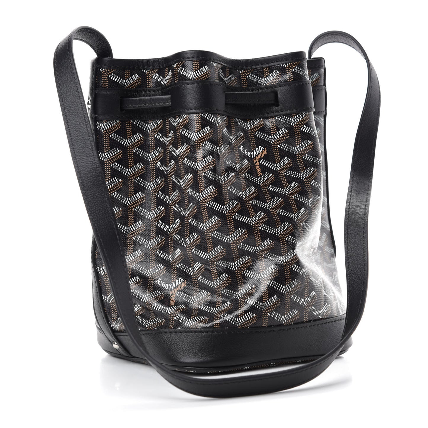 Goyardine Petit Flot Bucket Bag PM Black