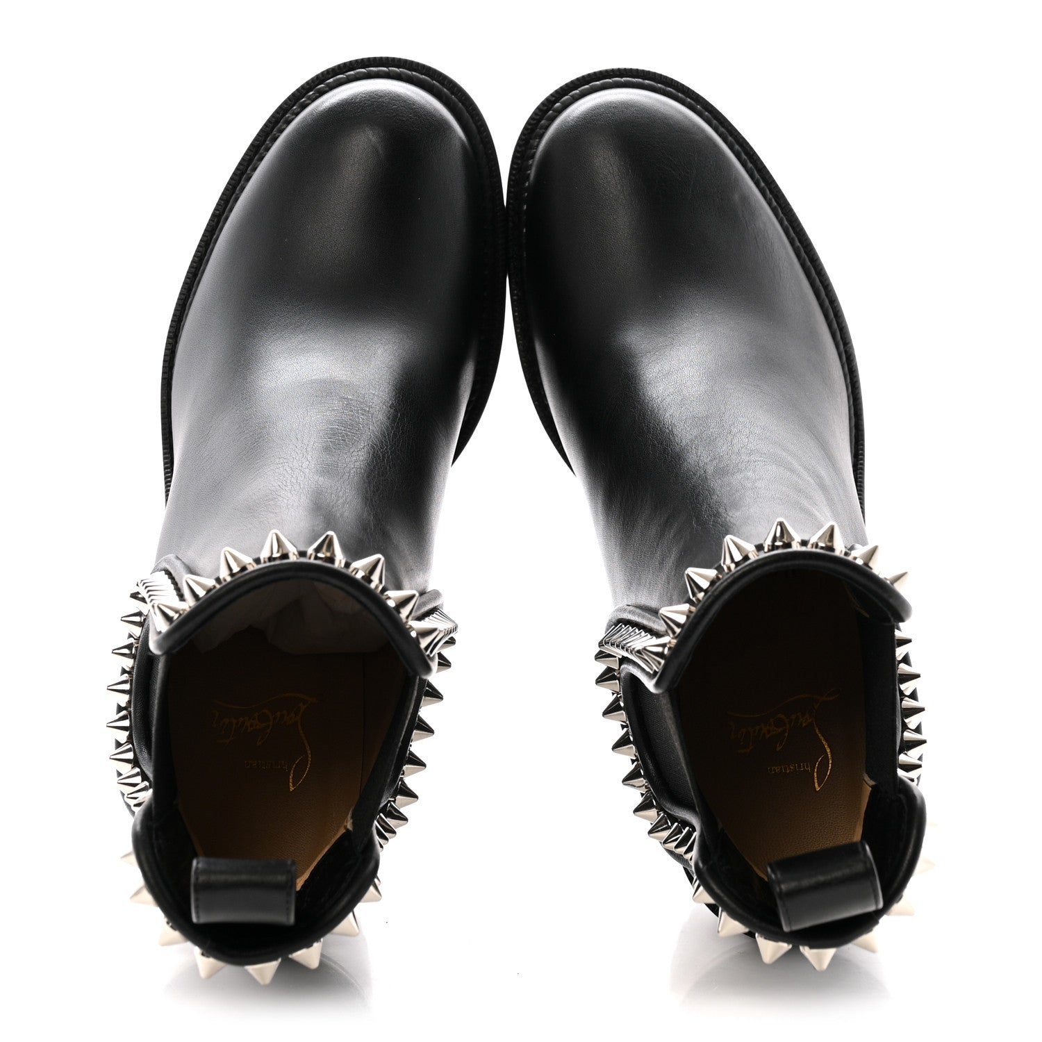 Christian Louboutin Nappa Spiked Capahutta 70 Chelsea Boots 36 Black 2 of 9