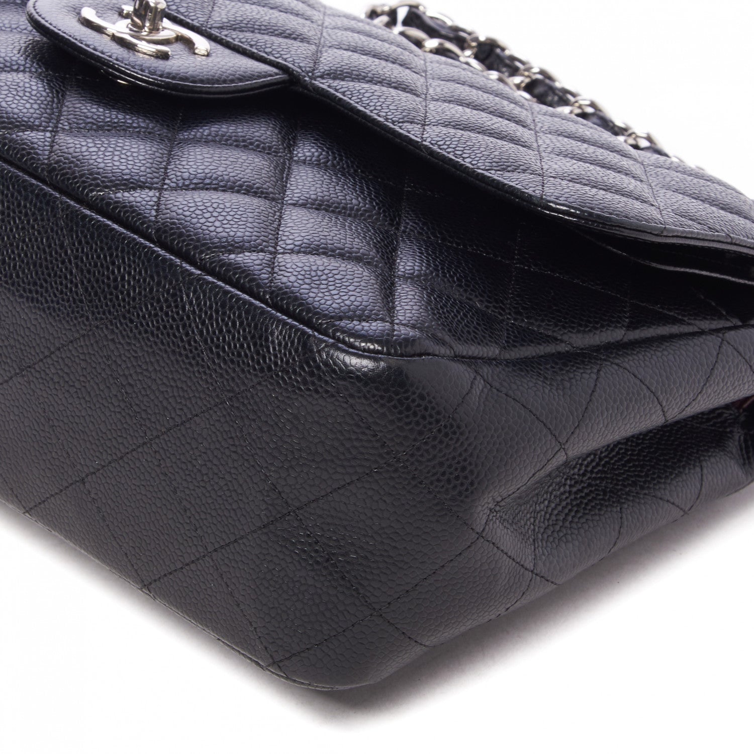 Chanel Caviar Quilted Jumbo Double Flap Black 5 of 10