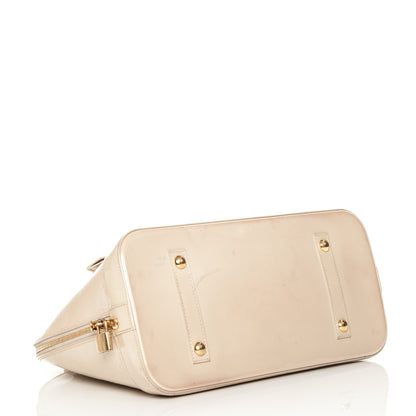 Louis Vuitton Vernis Alma GM Blanc Corail 4 of 15