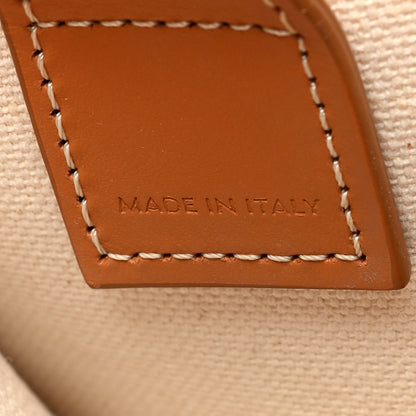 Celine Canvas Calfskin Mini Vertical Cabas Natural Tan 6 of 9