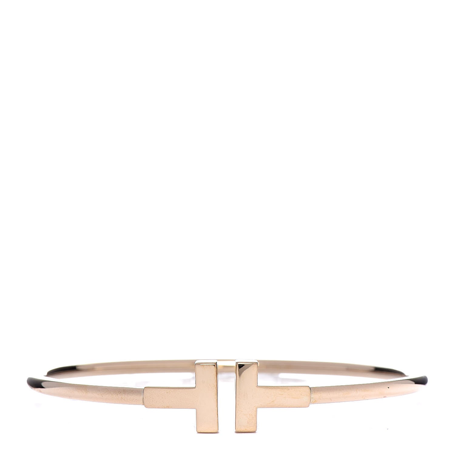 Tiffany 18K Yellow Gold T Wire Bracelet 1 of 4