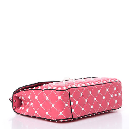 Valentino Garavani Lambskin Medium Free Rockstud Spike Shoulder Bag Shadow Pink 4 of 9