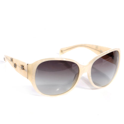 Chanel Resin Crystal CC Logo Sunglasses White 5150-B 3 of 5