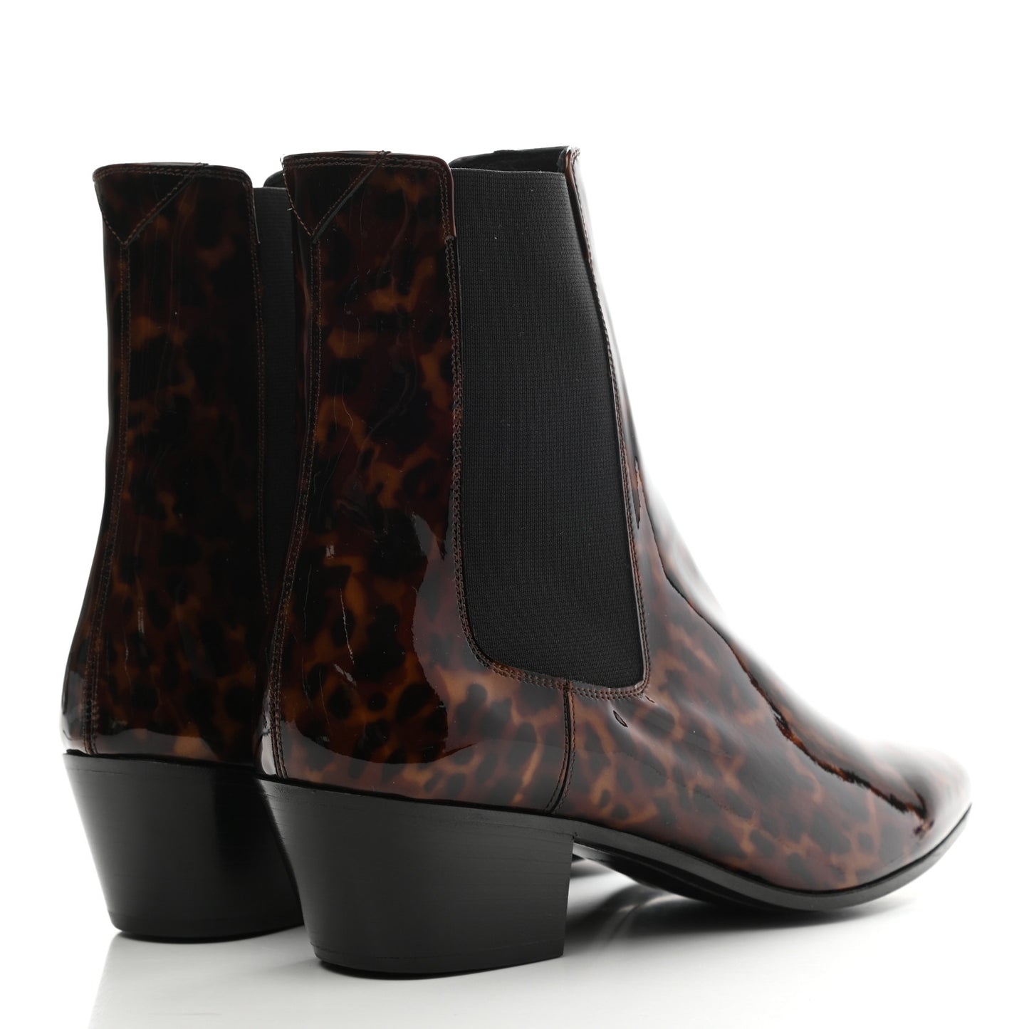 Patent Tartaruga Chelsea Boots 37 Manto Naturale