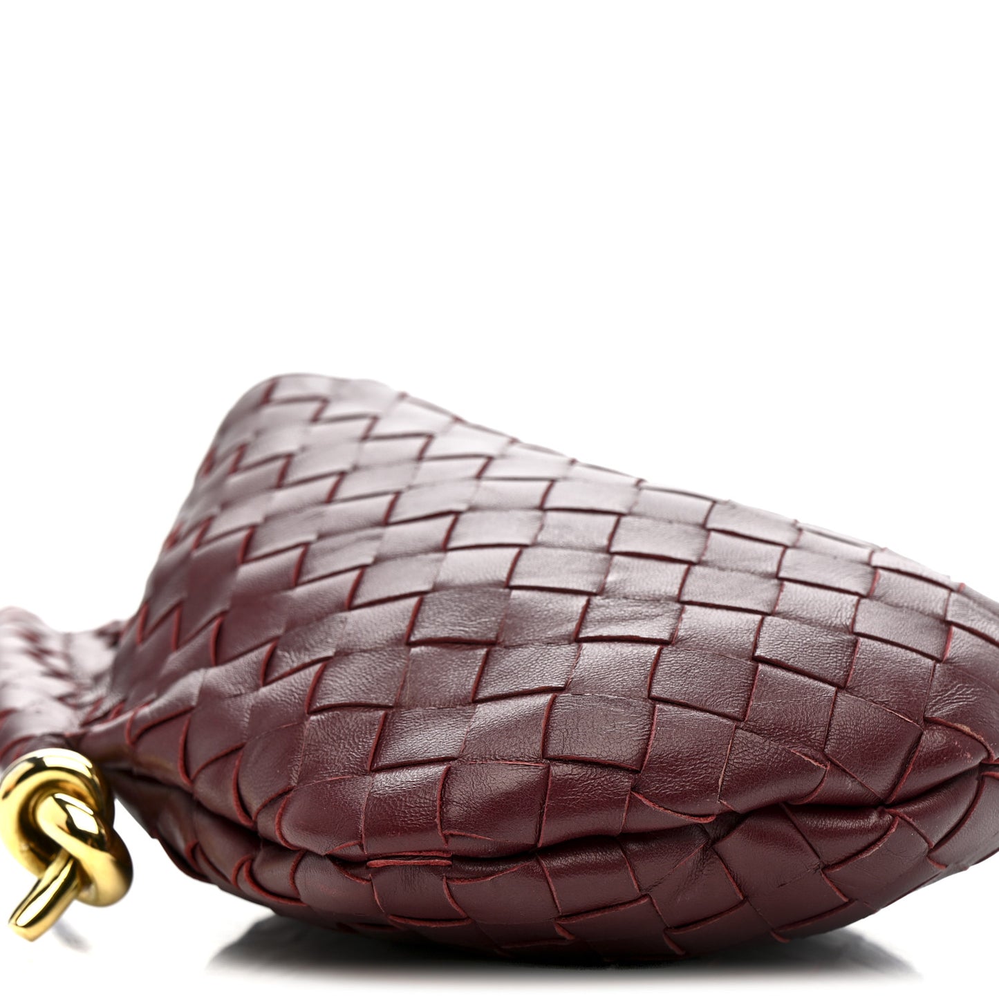 Nappa Intrecciato Small Solstice Hobo Barolo