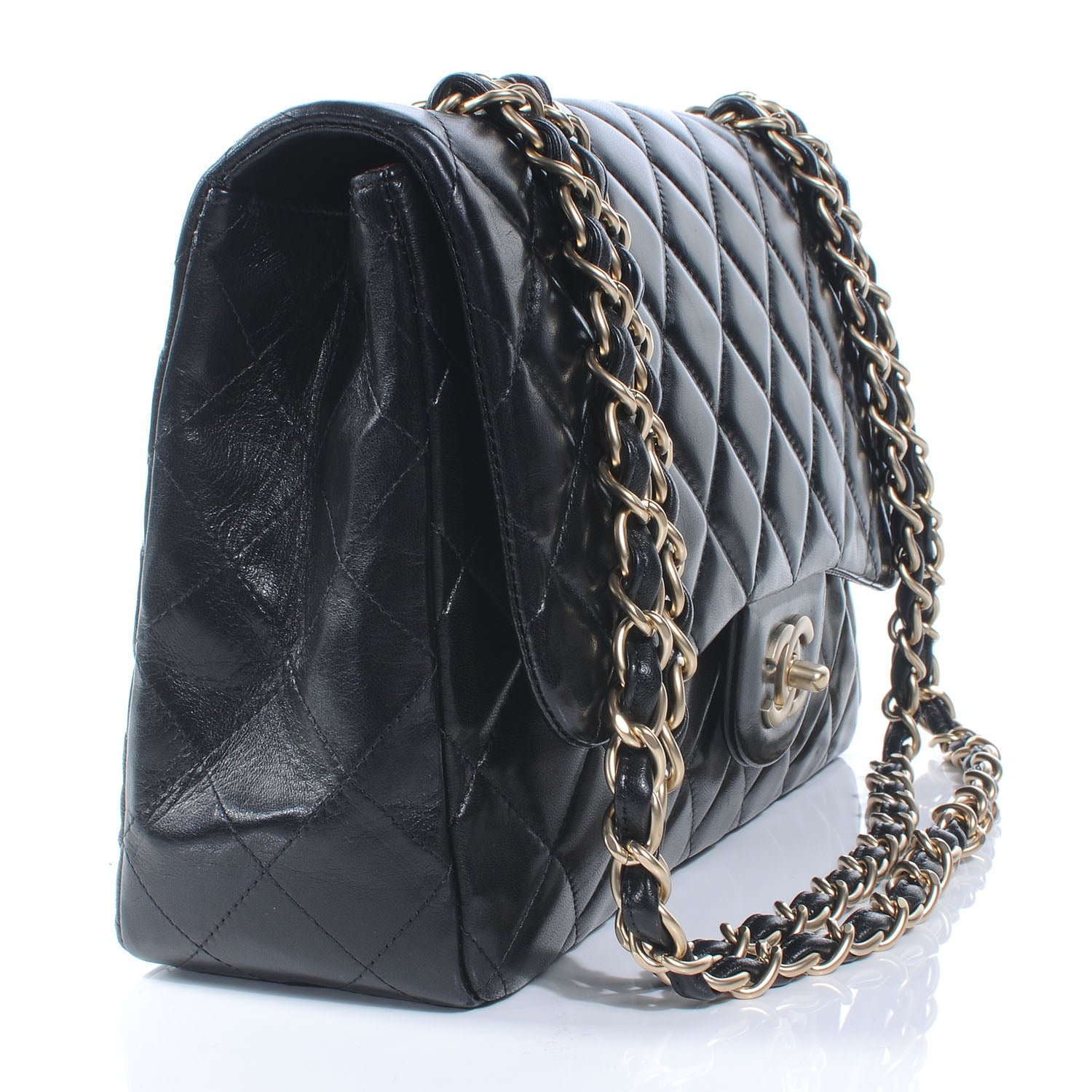 Chanel Lambskin Jumbo Single Flap Black 4 of 8