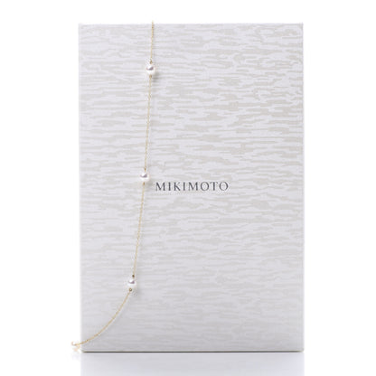 Mikimoto 18K Yellow Gold Akoya Pearl 7mm Station Necklace 30" 5 of 5