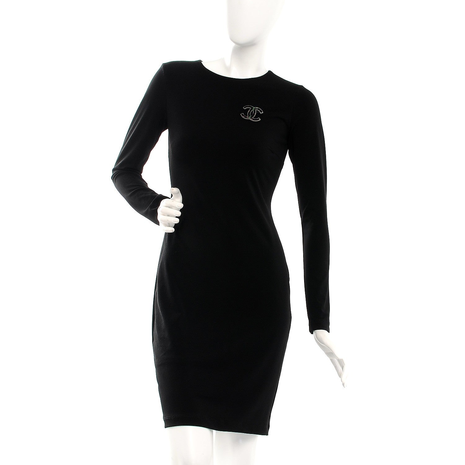 Chanel Ruthenium Tweed CC Brooch Black Multicolor 3 of 8