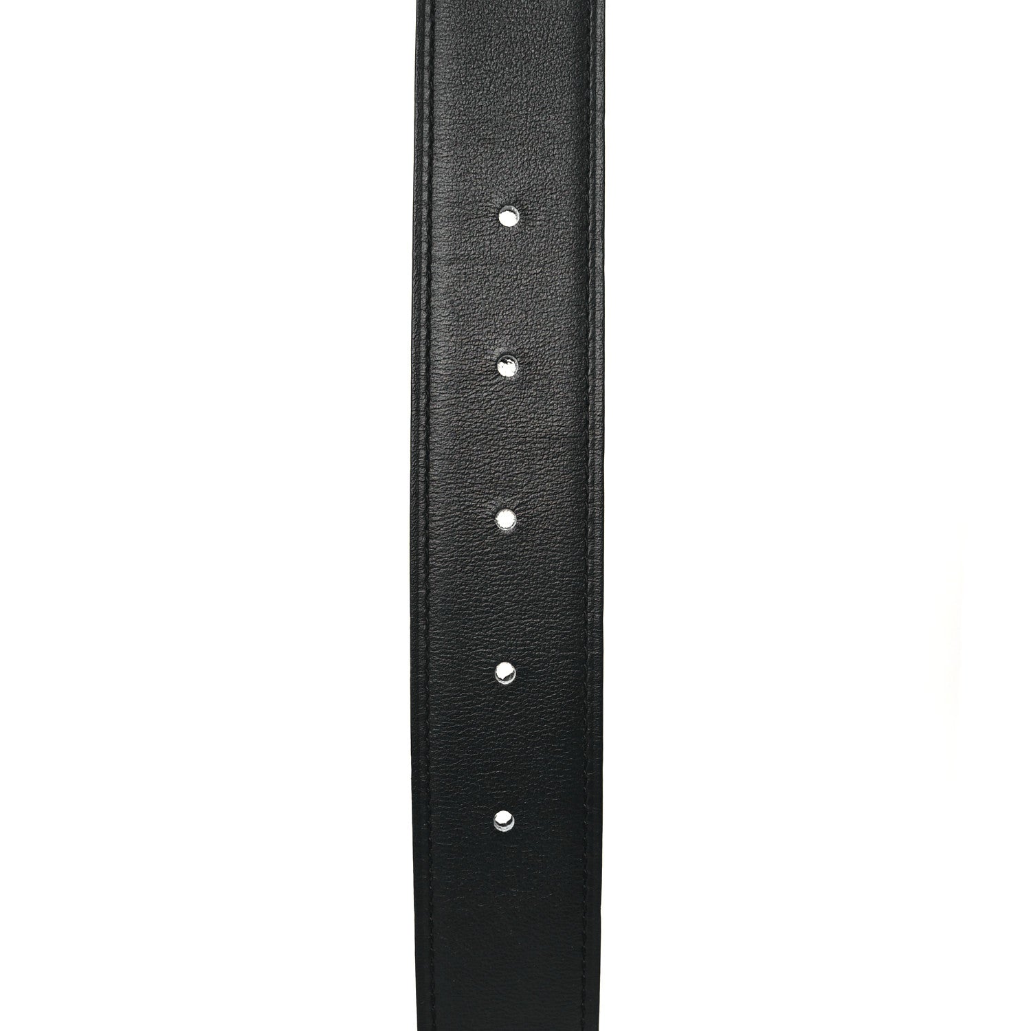 Hermes Chamonix Togo 32mm Martelee H Belt 80 Black Bleu Nuit 6 of 7
