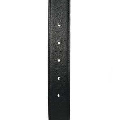 Hermes Chamonix Togo 32mm Martelee H Belt 80 Black Bleu Nuit 6 of 7
