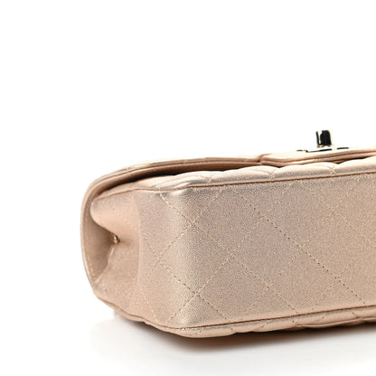 Chanel Metallic Lambskin Quilted Mini Rectangular Flap Gold 8 of 11