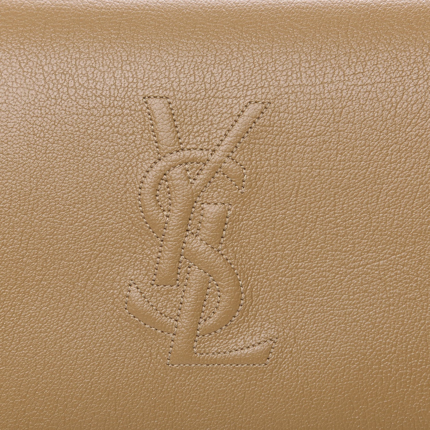 Saint Laurent Calfskin Belle de Jour Chain Clutch Beige 10 of 11