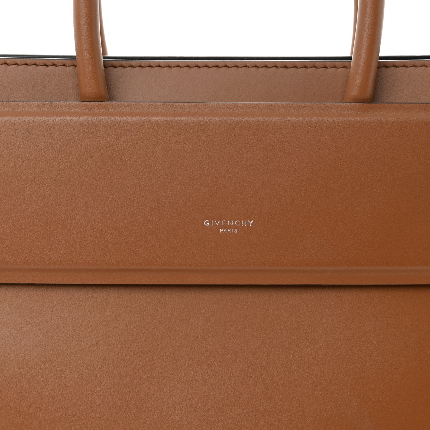 Givenchy Smooth Calfskin Small Horizon Satchel Caramel 7 of 13