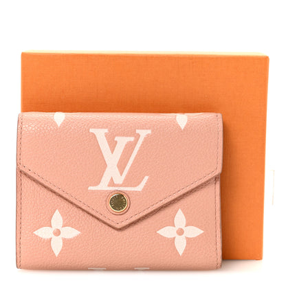 Louis Vuitton Empreinte Monogram Giant Victorine Wallet Rose Trianon Creme 7 of 7