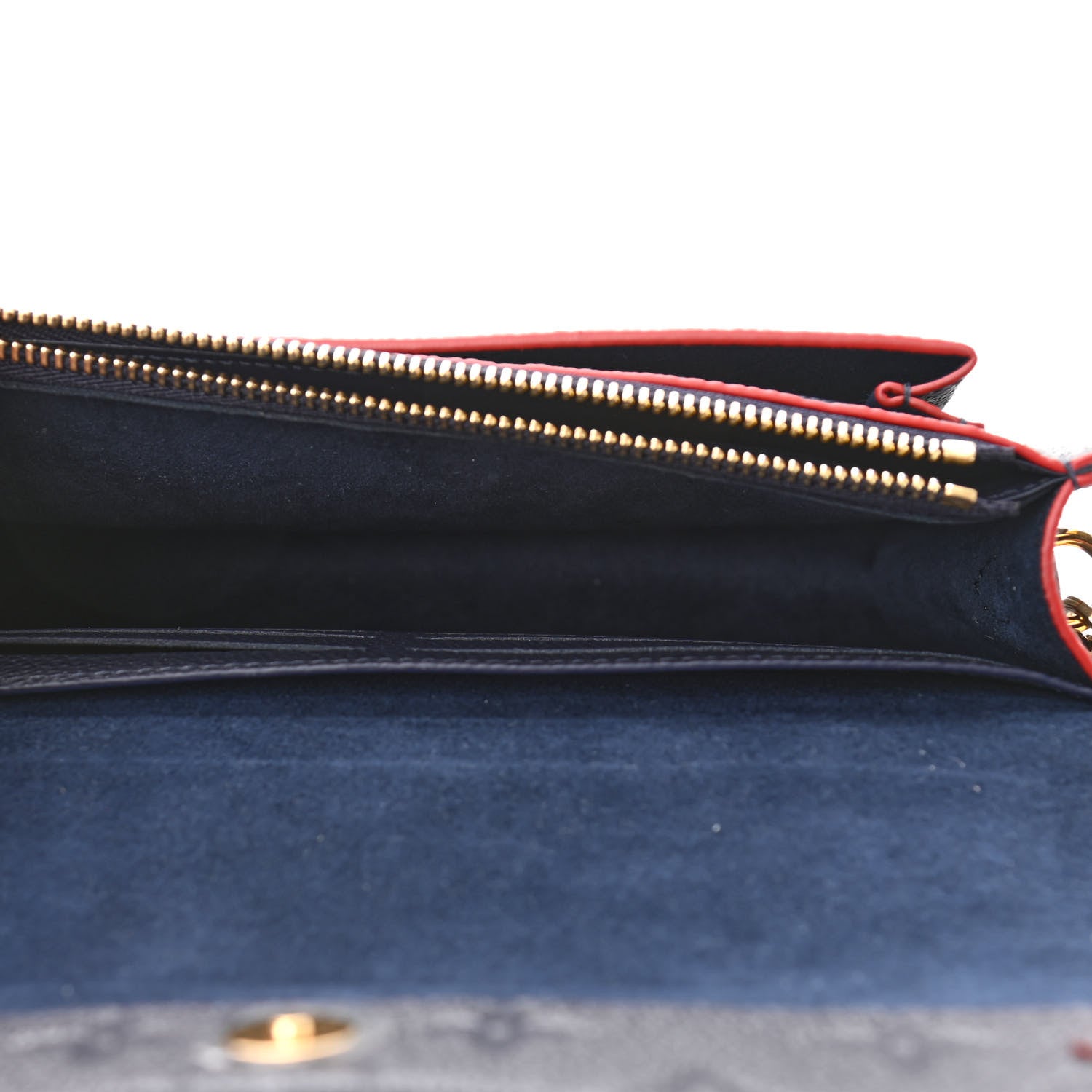 Louis Vuitton Empreinte Vavin Chain Wallet Marine Rouge 5 of 11