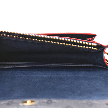 Louis Vuitton Empreinte Vavin Chain Wallet Marine Rouge 5 of 11