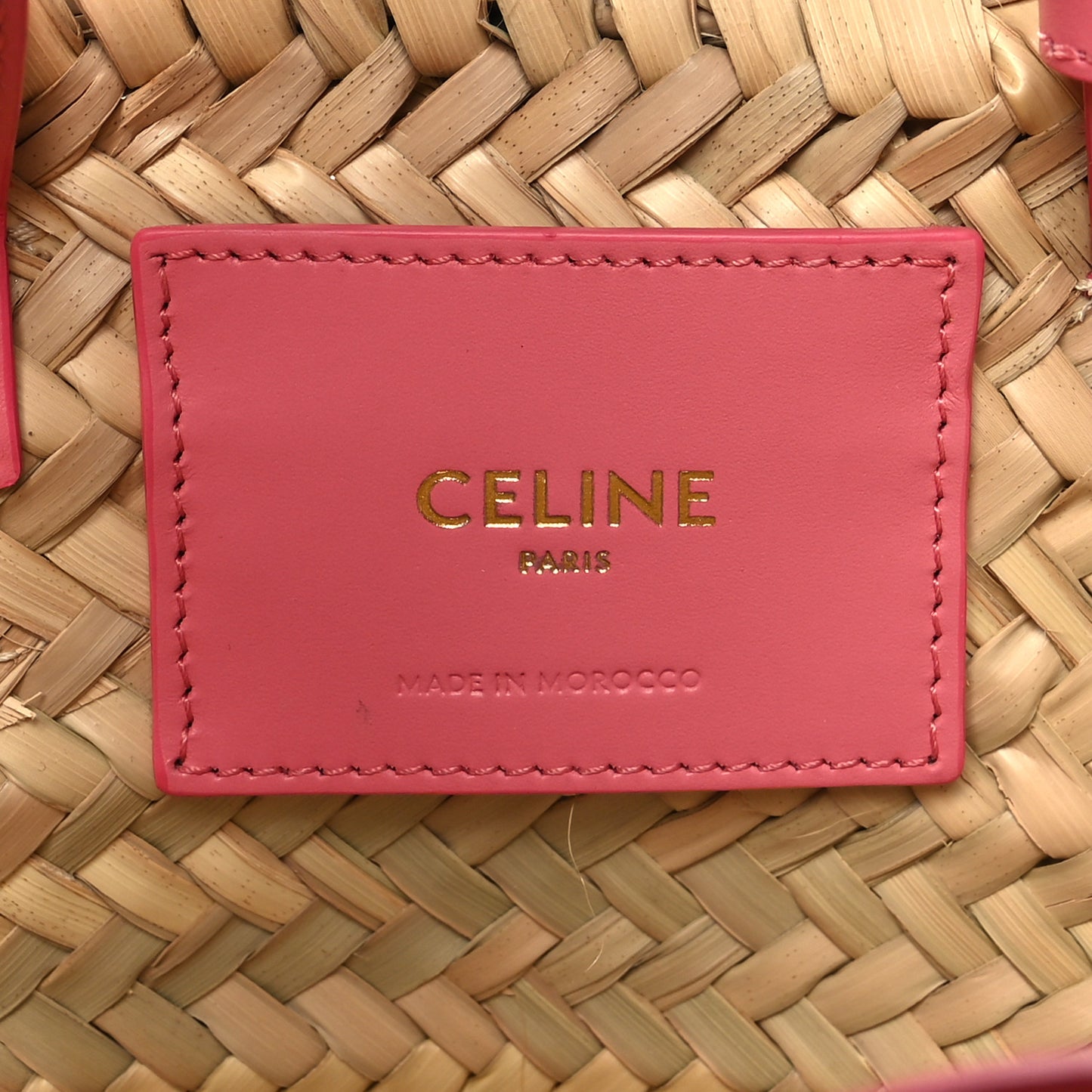 Raffia Calfskin Triomphe Teen Panier Lipstick