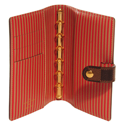 Louis Vuitton Damier Ebene Trunks and Locks Small Ring Agenda Cover 6 of 7