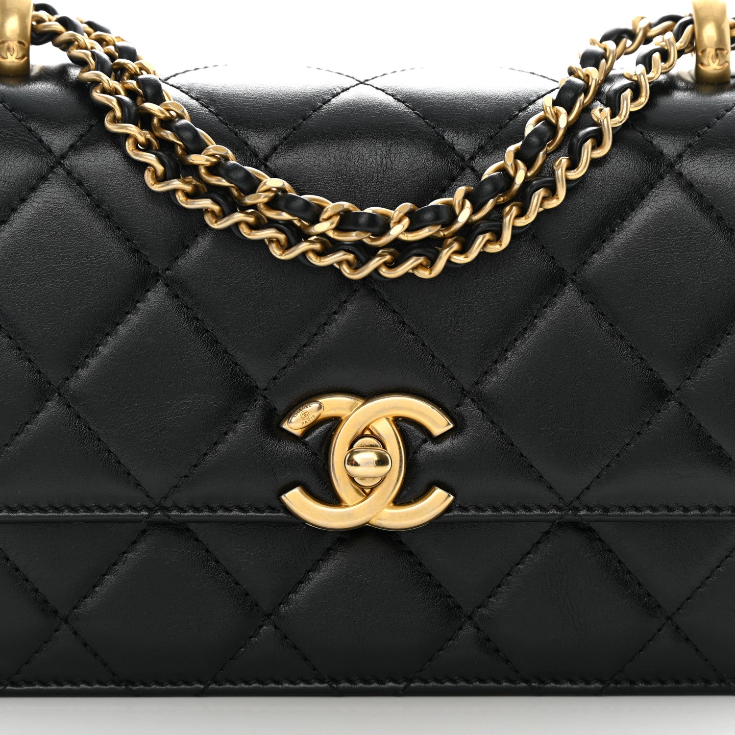 Chanel Calfskin Quilted Mini Perfect Fit Flap Black 9 of 16