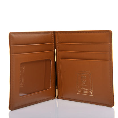 MCM Visetos Heritage Bi-Fold Money Clip Wallet Cognac 5 of 8