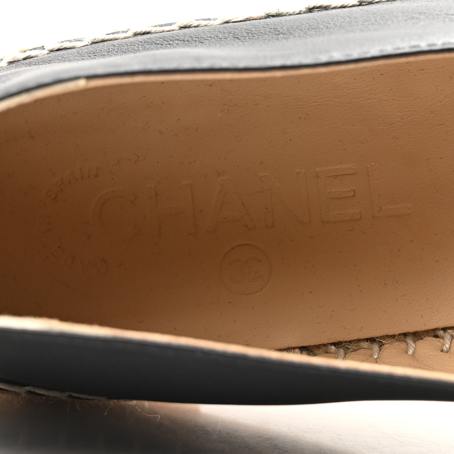 Chanel Lambskin CC Espadrilles 41 Black 8 of 8
