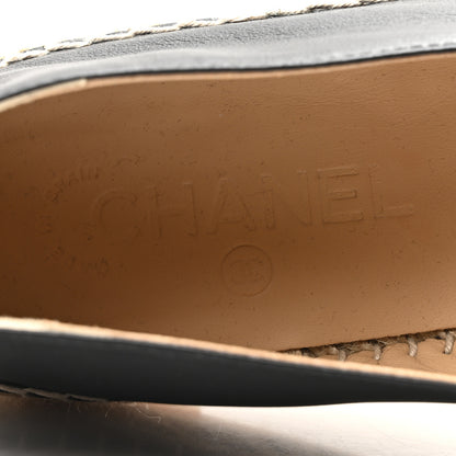 Chanel Lambskin CC Espadrilles 41 Black 8 of 8