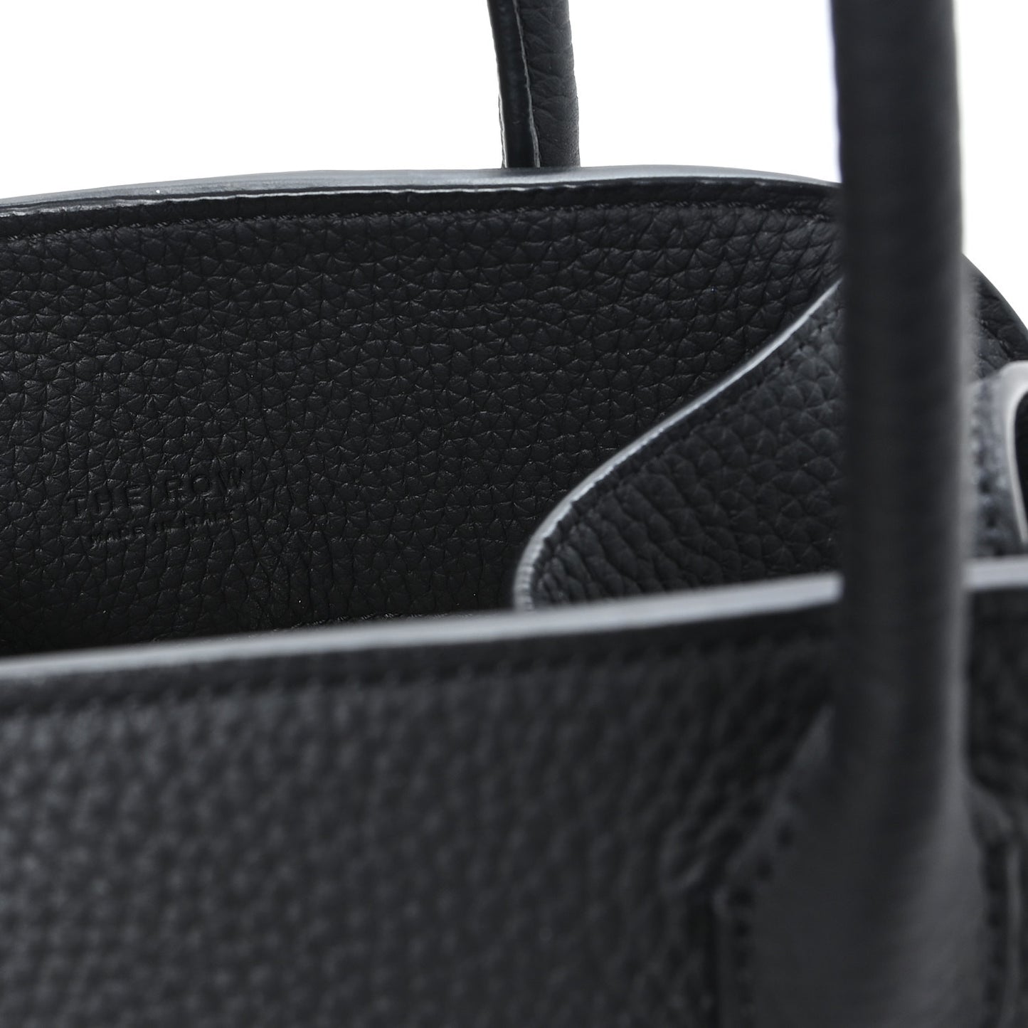 Grained Calfskin Soft Margaux 10 Bag Black