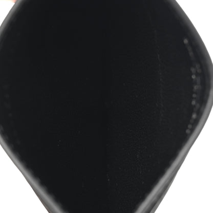 Saint Laurent Calfskin Monogram Credit Card Case Black 5 of 7