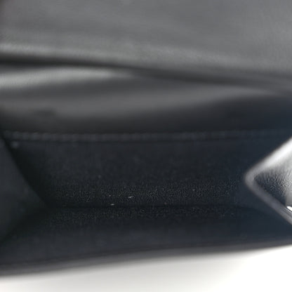 Christian Dior Calfskin Perforated Oblique Bi-Fold Do Galaxy Wallet Black 6 of 10