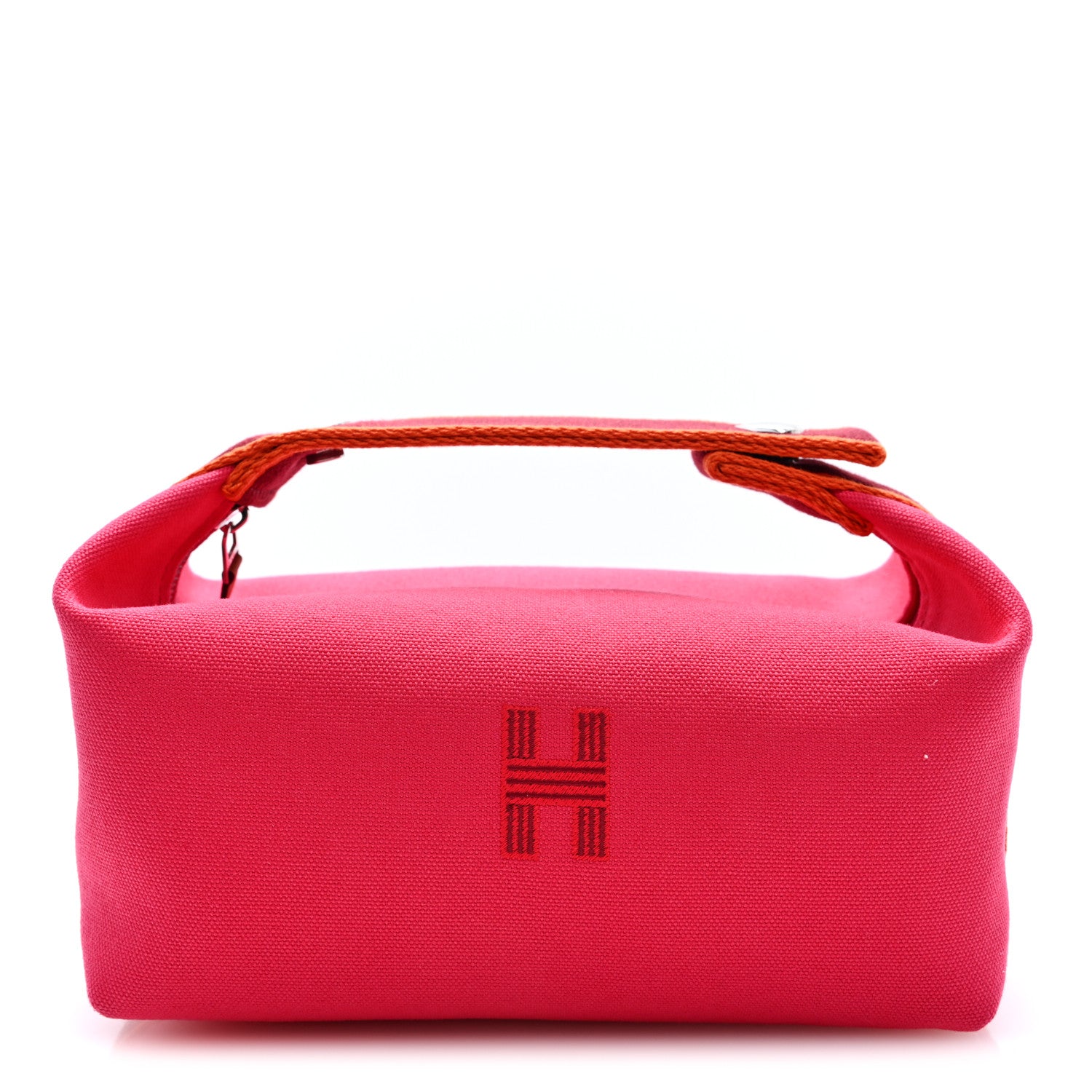 Hermes Canvas Small Bride-A-Brac Pouch Hibiscus 1 of 7