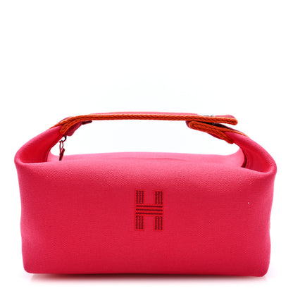 Hermes Canvas Small Bride-A-Brac Pouch Hibiscus 1 of 7