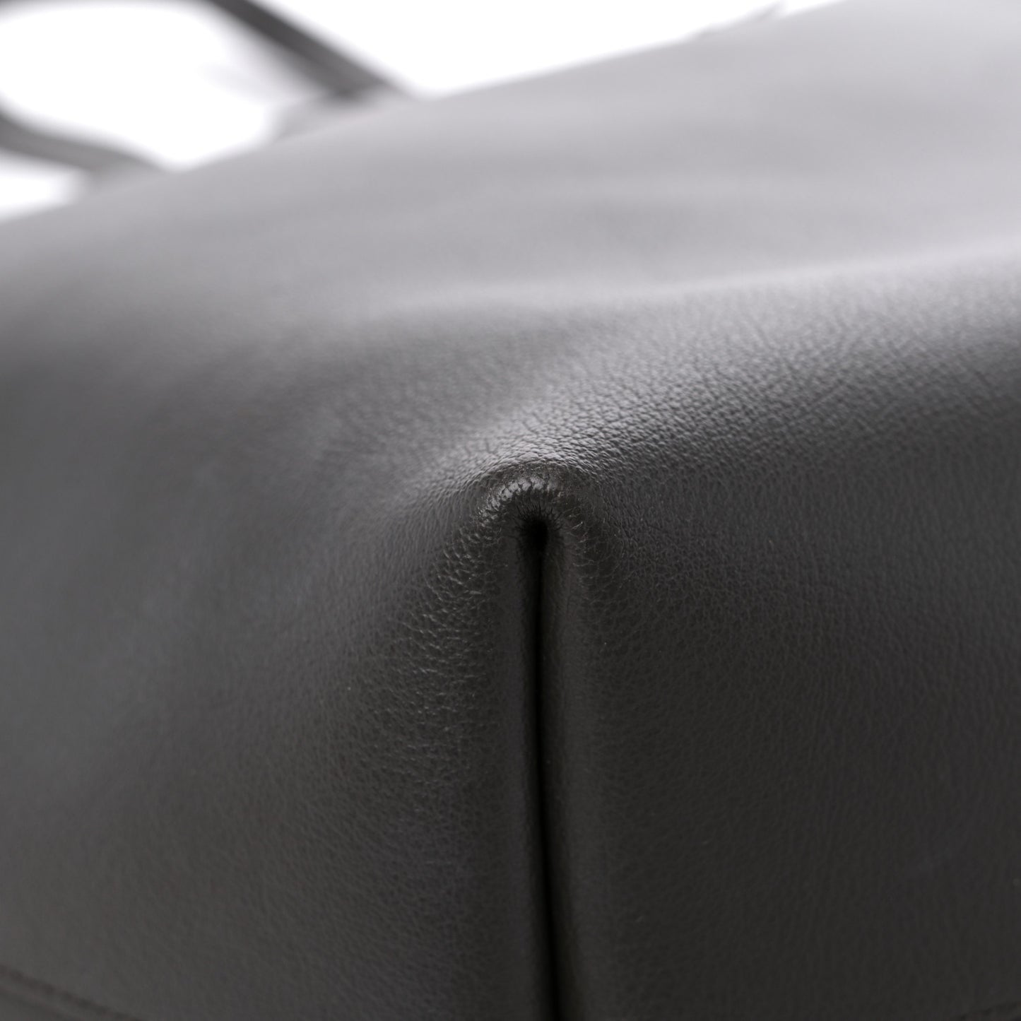 Calfskin Large Shopping Tote Asphalt