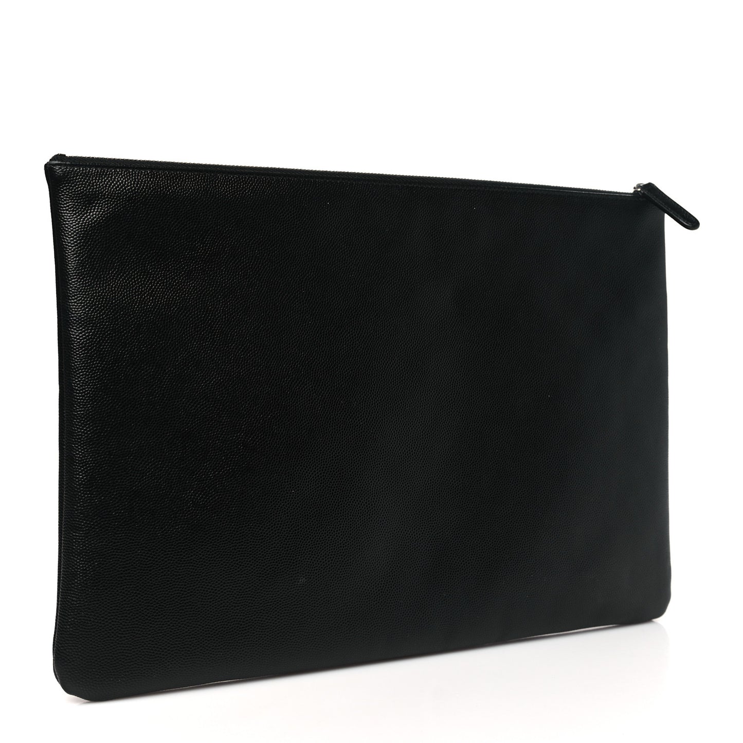 Caviar Studded Medium Deauville Pouch Black