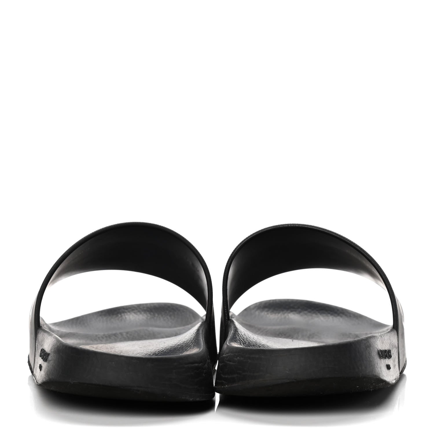 Givenchy Rubber Logo Pool Slide Sandals 38 Black 6 of 8