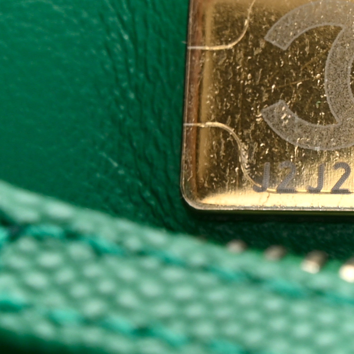 Chanel Caviar Quilted Small Coco Handle Flap Green 7 of 11