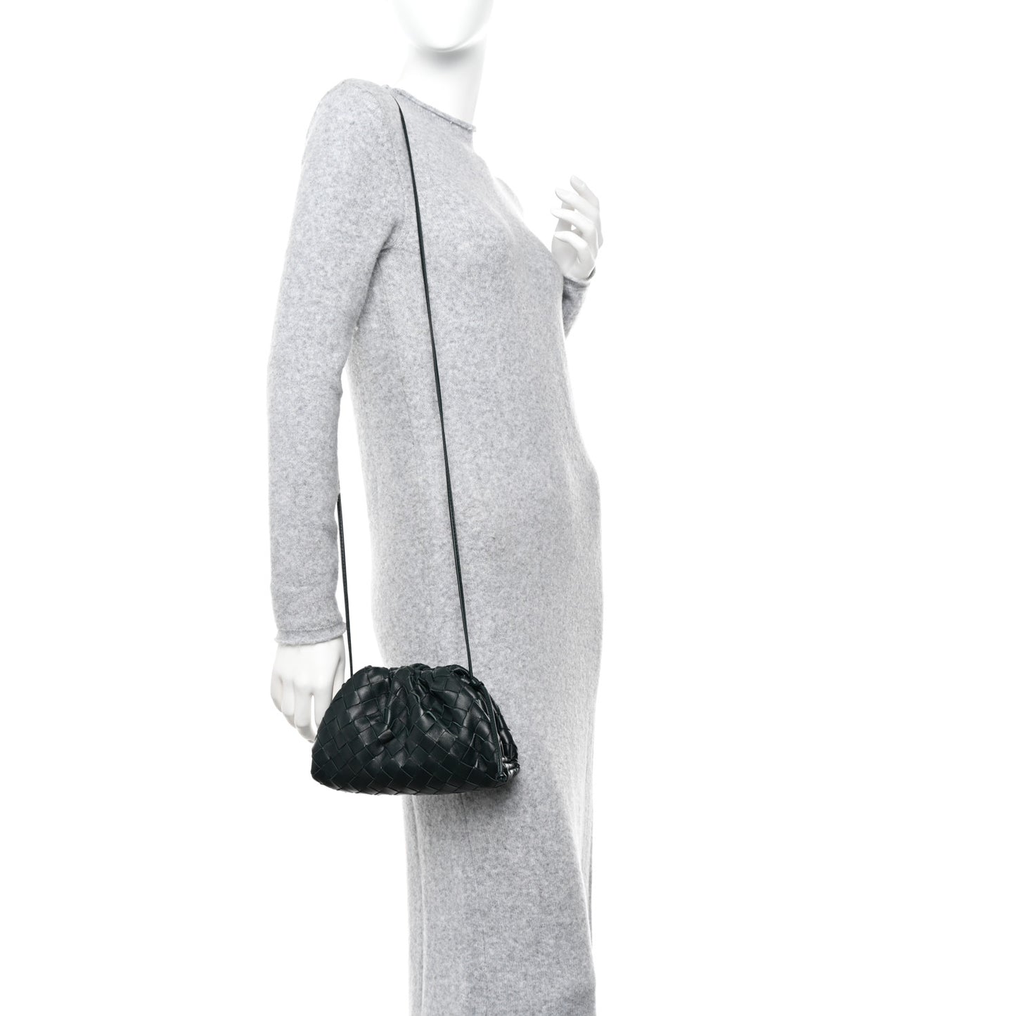 Nappa Intrecciato The Mini Pouch Bottle Green