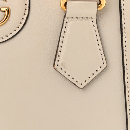 Gucci Wonka Grain Calfskin Mini Diana Tote Bag Mystic White Orange Fluo 15 of 15