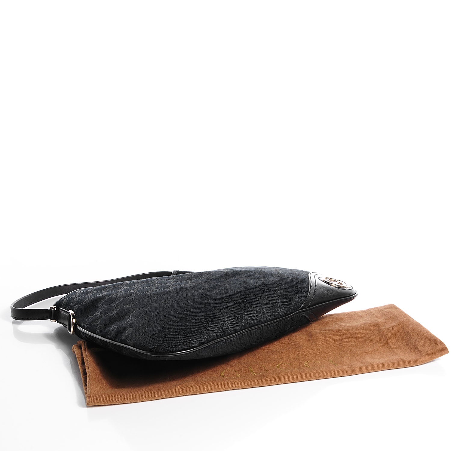 Gucci Monogram New Britt Medium Hobo Black 4 of 7